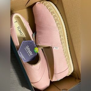 TOMS Chulky Pink Platform Rope Shoes